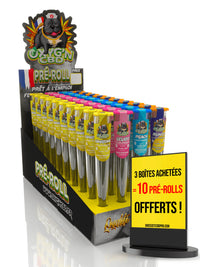 Présentoir pré-roll fleurs mixte A OXYG'N CBD