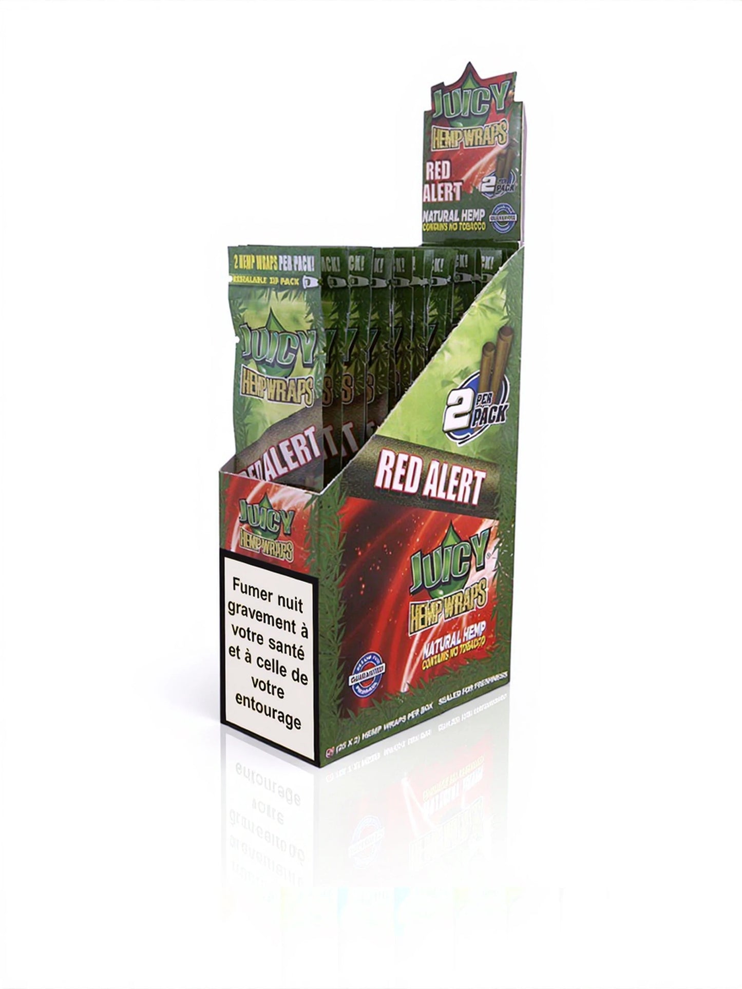Blunt Juicy Hemp Wrap Red (2 blunts) x25