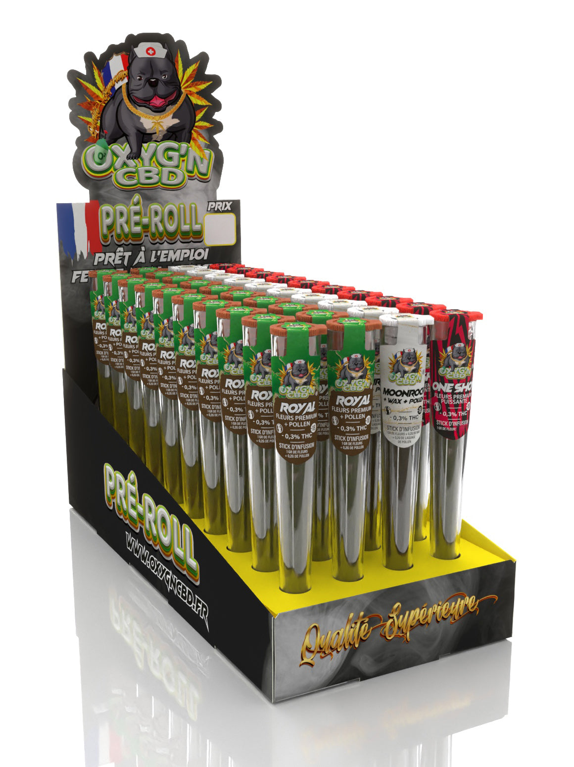 Présentoir de 40 Pré-Roll Spéciaux