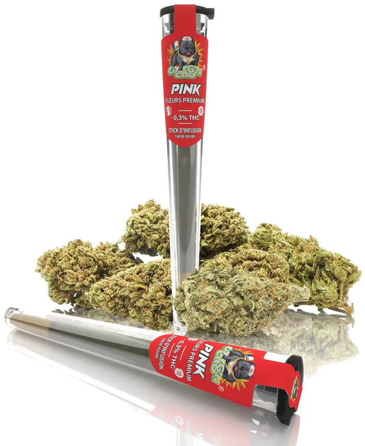 Pré-Roll de CBD Pink Fleurs de CBD - Oxyg'n Grossiste CBD pour Pro