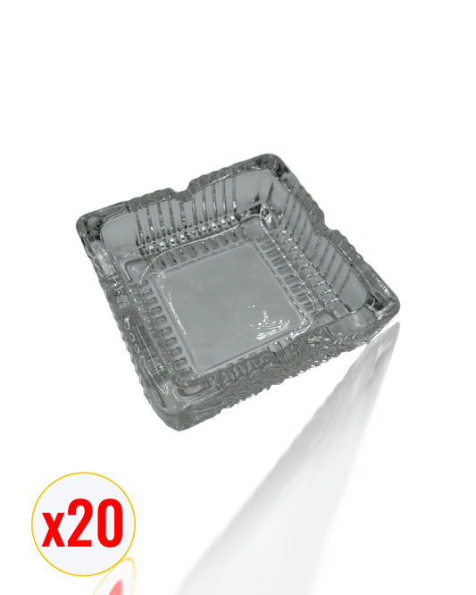 cendrier en verre carré carton de 20 OXYG'N CBD PRO