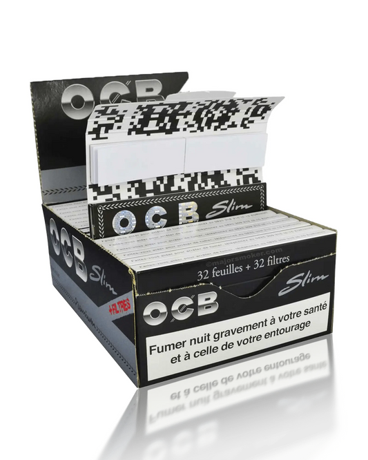 feuille slim OCB avec carton boîte de 32 OXYG'N CBD PRO