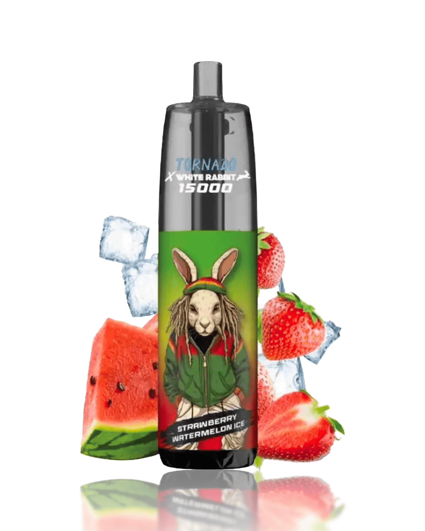 puff white rabbit x tornado 15000 strawberry watermelon ice boite de 10 oxyg'n cbd