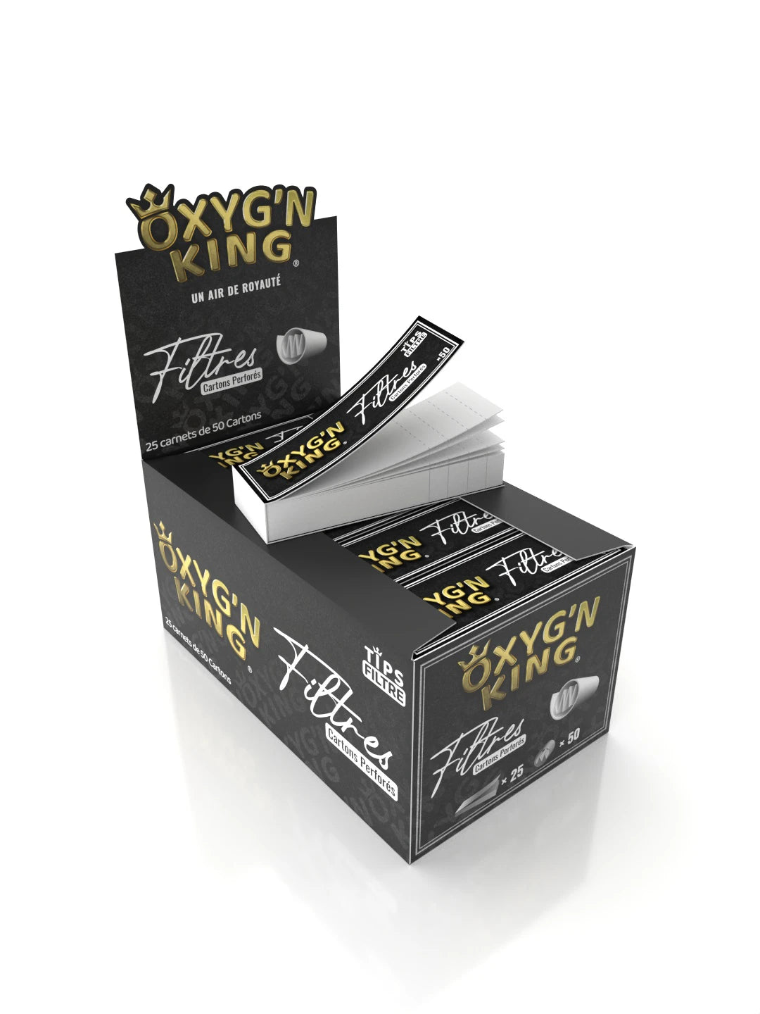 Carnet de filtres carton Oxyg'n King x25