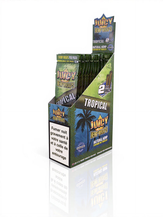 Blunt Juicy Hemp Wrap Tropical (2 blunts) x25