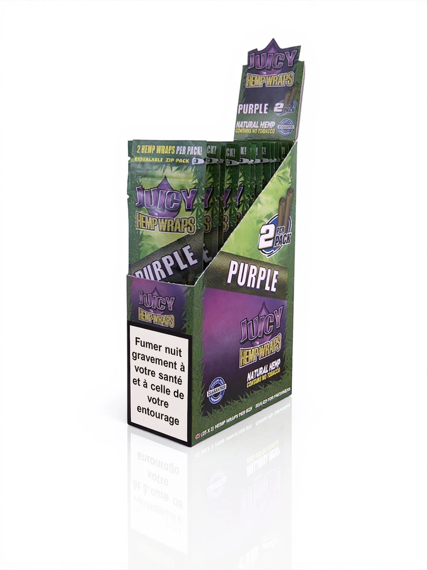 Blunt Juicy Hemp Wrap Purple (2 blunts) x25