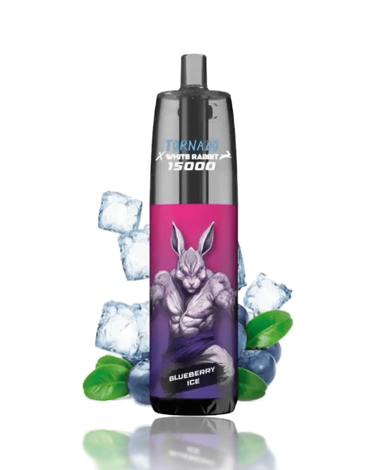 puff white rabbit x tornado 15000 blueberry ice boite de 10 oxyg'n cbd