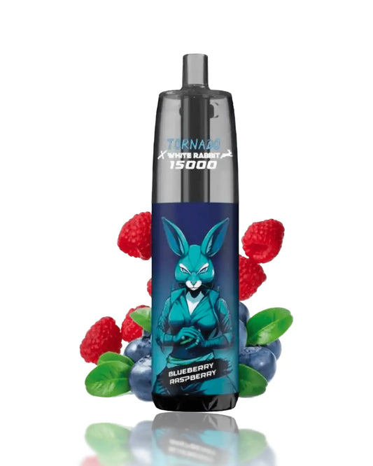 puff white rabbit x tornado 15000 blueberry raspberry boite de 10 oxyg'n cbd