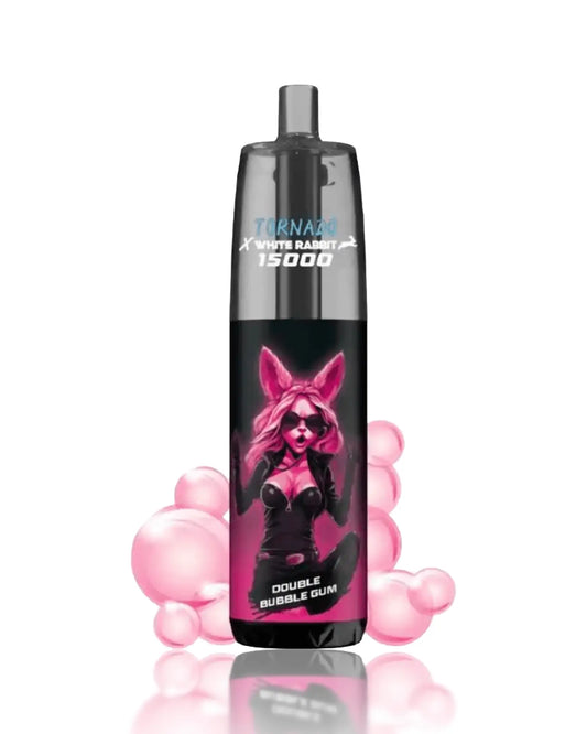 puff white rabbit x tornado 15000 double bubble gum boite de 10 oxyg'n cbd