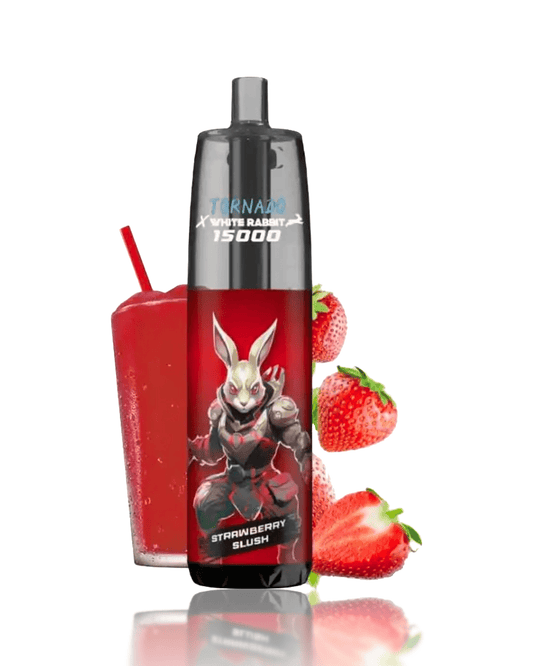 Puff goût Strawberry Slush 15000 bouffées Tornado x White Rabbit - OXYG'N
